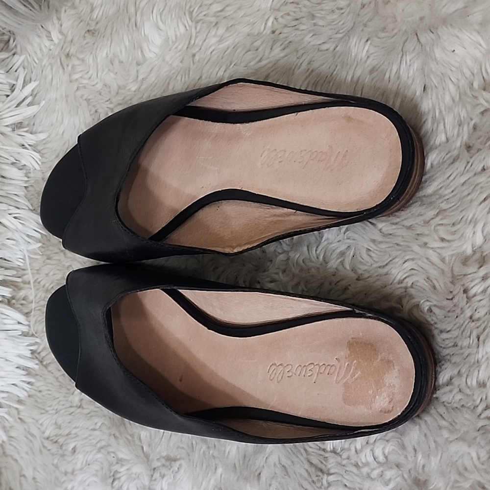 Madewell Black Leather Women's Shoes - Picture 5 of 8